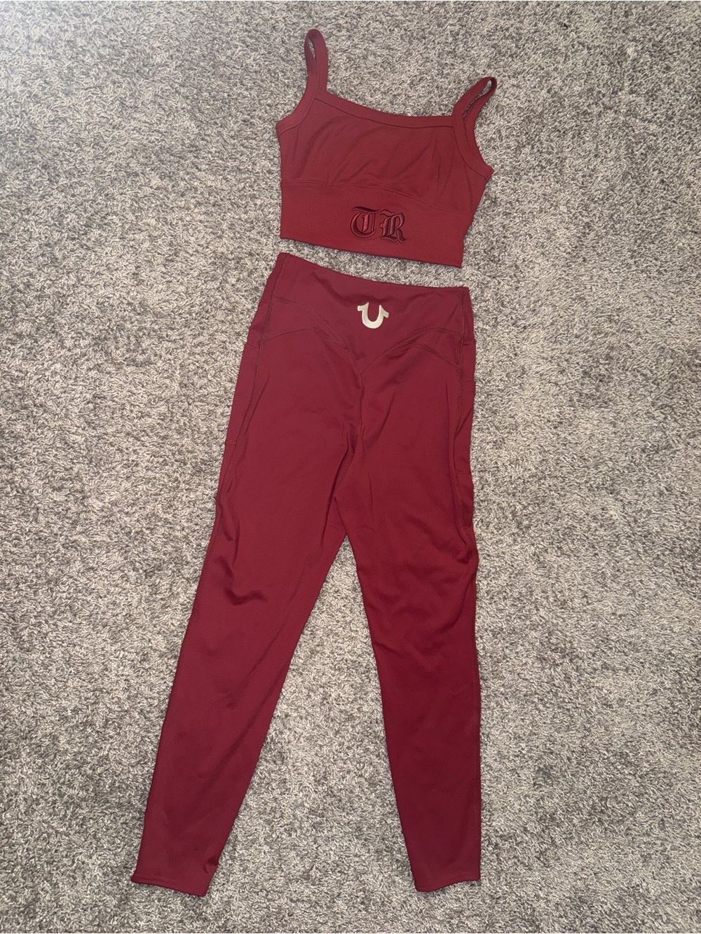 True Religion Burgundy Set - Picture 2 of 2